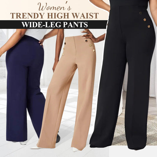 💥Hot Sales 50% OFF💖Women's Plus Size High Stretch High-Waist Wide-Leg Pants