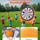 Inflatable soccer dartboard, giant soccer dartboard, comes with 2 soccer balls and air pump, can be set up in 3 minutes, ideal for large garden games.