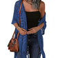 Women’s Oversized Knit Cardigan – Lightweight Crochet Tassel Kimono for Spring & Summer 🌸