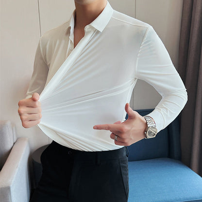 🎉2025 New Products Hot Sale✨Men's Wrinkle-Free Button-Down Shirt