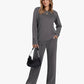 🎁2026 New Arrivals 50% OFF💥Women's Crew Neck Top & Drawstring Pants Set