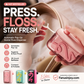 Automatic Pop-Up Floss Dispenser, One-Button Release, Dust-Proof Sealed Storage, Compact Portable, Home & Travel