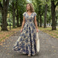 👗 New Arrival 50% OFF 🥳Women's V-Neck Floral Smocked Maxi Dress – Elegant, Bohemian, Lightweight 🦋