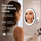 🔥50% OFF! 💄10X Magnifying LED Makeup Mirror, Suction Mounted Illuminated Mirror For Skincare & Cosmetic Application