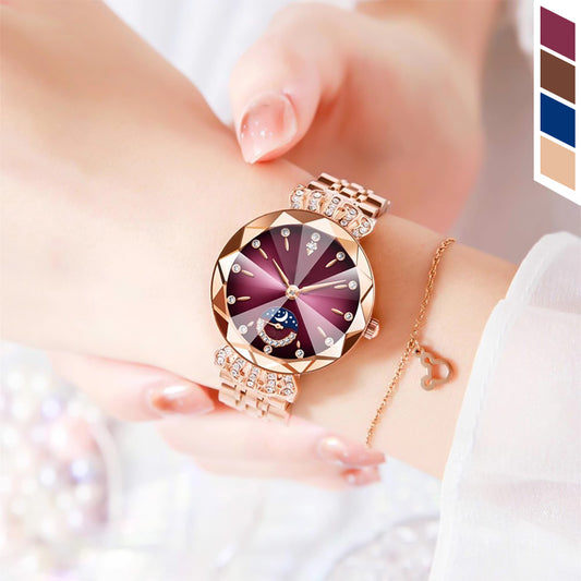 🎀60%OFF New Year Sale🎀Fashionable Diamond Moon Star Watch for Women