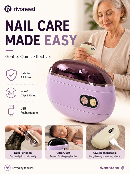 2-in-1 Safe Electric Nail Clipper