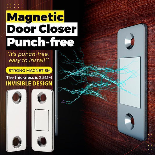 🎉 2026 Sale — Over 46,000 Sold!🧲Magnetic Door Closer – No Drill, Ultra-Thin 2.5mm, Strong Hold 🚪