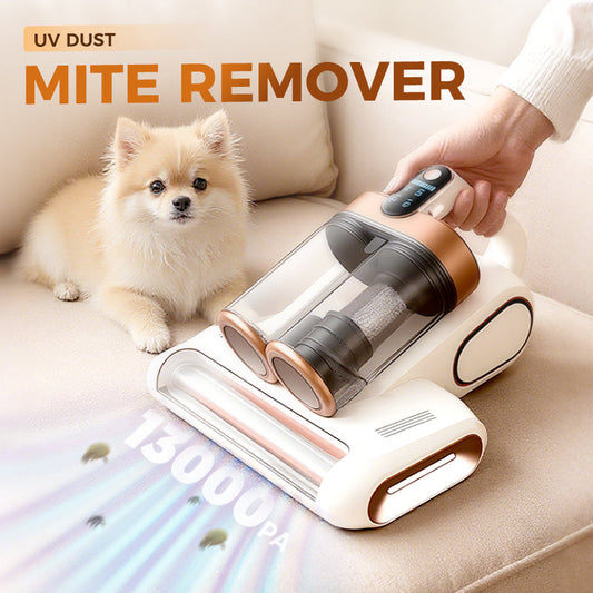 🛏️💨 13000Pa Powerful Mattress Vacuum Cleaner for Dust Mites Removal 🚀✨ UV Light & Ultrasonic Sterilization, Wireless Smart LED Display, Dual Large Dust Cups for Deep Cleaning