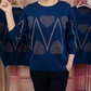 Heart Three Quarter Sleeve Top