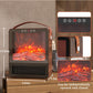 Mini Electric Wall-Mounted Space Heater 1500W with Realistic 3D Flame Effect Ideal for Bedrooms, Living Rooms, and Offices