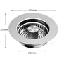 ⏳Time-Limited Special⏰Push-Button Kitchen Sink Drain Stopper with Stainless Steel Body & ABS Food Scrap Filter Basket