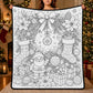 🎄Christmas Essentials ✨ DIY Christmas Drawing Blanket with 24 Washable Markers