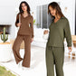 ☁️49% OFF!👍Women's 2 Piece Sets Outfits Casual Long Sleeve Sweatsuits Sets
