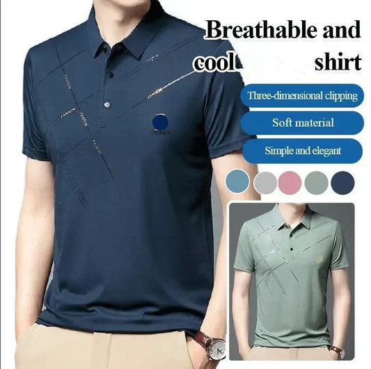 🎁Hot Sale 50% OFF⏳Men's Ice Silk Stretch Shirt
