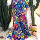 🌴Summer Specials🌴Women's midi dress with floral print