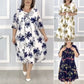 【S-5XL】 2025 New Fashion Printed Chiffon Dresses