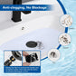 🔥50% OFF🔥 Hibbent Upgraded 3-in-1 Sink Drain Filter, Universal Pop-Up Stopper, Removable Stainless Steel Basket-Shaped Hair Catcher, Sink Stopper for 2.8–5.9 cm, Brass Cartridge, Matte Black