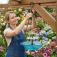 ☀️ LIMITED-TIME 50% OFF! 🐦 Solar Cascade Hanging Bird Bath Fountain – Wire-Free, Cascading Water, Garden Decor ✨
