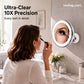 🔥50% OFF! 💄10X Magnifying LED Makeup Mirror, Suction Mounted Illuminated Mirror For Skincare & Cosmetic Application