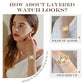 Women's Retro Quartz Watch with Sparkling Rhinestones