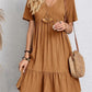 🎁Hot Sale 50% OFF⏳Retro V-neck Loose Casual Dress✨