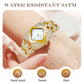 Women's Retro Quartz Watch with Sparkling Rhinestones