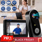 Wireless doorbell camera 🏠 | 1080P HD & 170° super wide angle 📹 | 4.3-inch screen 📱 | IPX65 waterproof 🌧️ | Clear night vision 🌙 – Always in view!