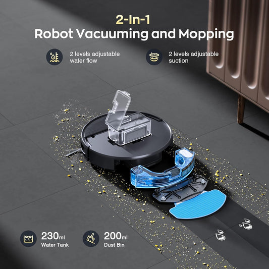 💥🤖All-in-1 Powerful Robotic Vacuum Cleaner✨