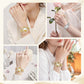 Women's Retro Quartz Watch with Sparkling Rhinestones