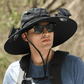 🔥Summer Promotion 50% OFF💥Wide Brim Solar Fan Outdoor Fishing Hat-Solar & USB Charging