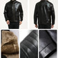 Men‘s Quilted Faux Leather Jacket