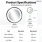 🔥50% OFF! 💄10X Magnifying LED Makeup Mirror, Suction Mounted Illuminated Mirror For Skincare & Cosmetic Application