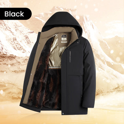 ✨ Men’s Thermal Hooded Parka Coat - Windproof & Water-Resistant Winter Jacket with Multiple Pockets for Extreme Cold ❄️🛡️