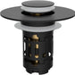 🔥50% OFF🔥 Hibbent Upgraded 3-in-1 Sink Drain Filter, Universal Pop-Up Stopper, Removable Stainless Steel Basket-Shaped Hair Catcher, Sink Stopper for 2.8–5.9 cm, Brass Cartridge, Matte Black