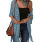 Women’s Oversized Knit Cardigan – Lightweight Crochet Tassel Kimono for Spring & Summer 🌸