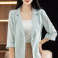 ✨ Thin Ice Silk Blazer for Women