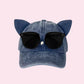 🔥Hot Sale - 49% OFF🎁New Cat Ears Baseball Cap Free Sunglasses