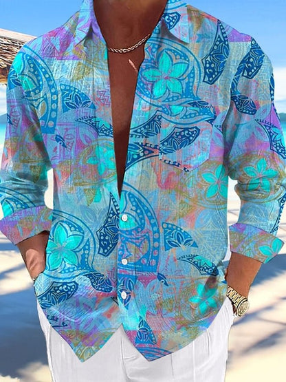 Men's Hawaiian Printed Everyday Shirt