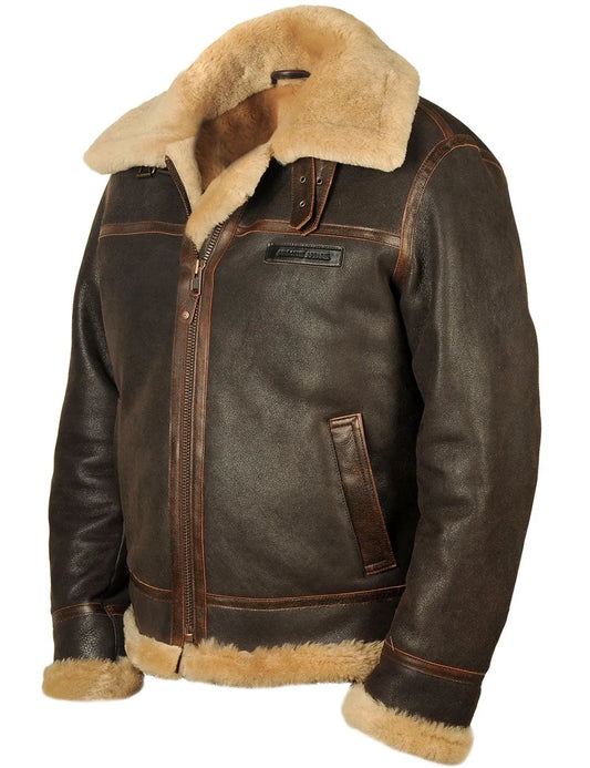🔥 Hot Sale🔥SHEEPSKIN BOMBER JACKET