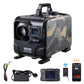 8 kW diesel heater, 12 V/24 V all-in-one diesel air heater, Bluetooth app control, remote control and display, CO alarm, rapid heating