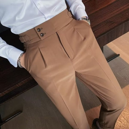 🎁Limited time 50% OFF⏳Men's Solid Color Straight Casual Trousers