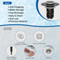 🔥50% OFF🔥 Hibbent Upgraded 3-in-1 Sink Drain Filter, Universal Pop-Up Stopper, Removable Stainless Steel Basket-Shaped Hair Catcher, Sink Stopper for 2.8–5.9 cm, Brass Cartridge, Matte Black