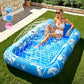 🥳2026 HOT SALE🥳💞50K+ SOLD!😎💦 50% OFF! Inflatable Tanning Pool Lounger – Smart spray cools you automatically. Detachable pillow, cup holders & safety handles. Holds 2 adults (350lb). Perfect for garden or beach! 🏖️🌞