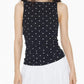 👗🎀 Women's Polka Dot Tank Top, Summer Sleeveless Knot Design, Y2K Style, Slim-Fitting, Round Neck, Back Tie, Casual Wear