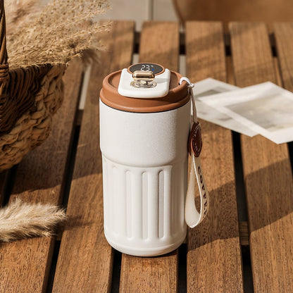 ☕ LIMITED TIME 50% OFF! LED Temperature Display Coffee Mug – 316 Stainless Steel, Double-Walled Insulation & Leak-Proof Lid ✨