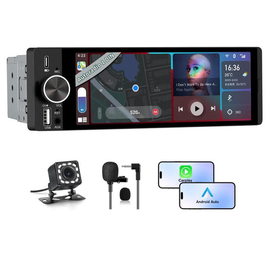 6.36-inch Wireless Smart Touchscreen | Bluetooth | Voice Control | HD Multimedia Display