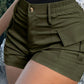 📢📢50% OFF !! ⏰Women's High-Waisted Cargo Shorts
