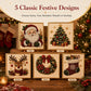 🎄✨DIY Christmas Pearl Kit – 5 festive designs, 3D raised beads & display frame included. A sparkling holiday masterpiece for your wall! 🖼️🎨