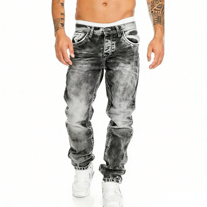 📢📢BIG SALE !!⏰Men's Fashion Creative Stretch Denim Jeans,Minimalist Style Suitable For Summer, Emo Style