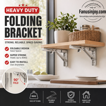 ⏳Time-Limited Special⏰Fold-in-a-Second Multi-Use Bracket – Declutter Your Kitchen or Study in Moments📚